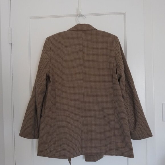 H&M Oversized Check Blazer – Size Small - Picture 3 of 4